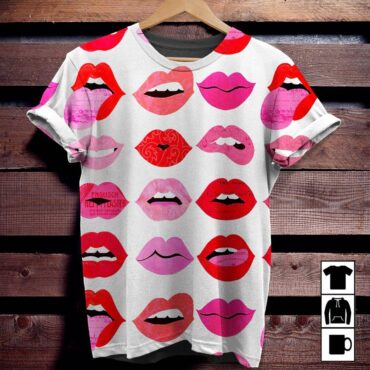 Lips Of Love 3D The Rolling Stones Shirt