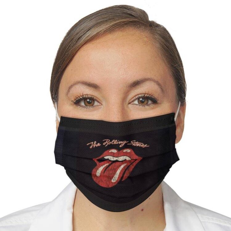 The Rolling Stones Grunge 3D Cloth Face Mask 02