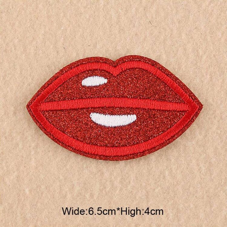 The Rolling Stones Big Tongue Embroidered Canvas Iron on Patches DIY