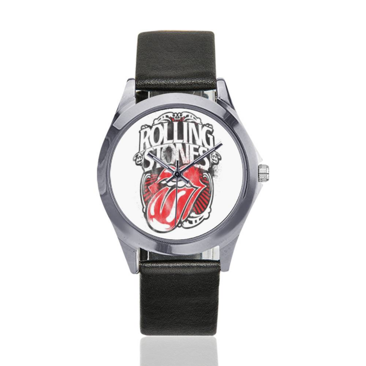 The Rolling Stones Vintage Big Tongue Unisex Round Metal Watch