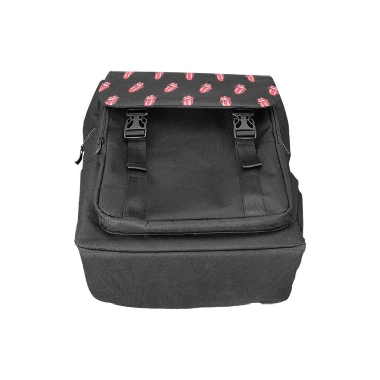 The Rolling Stones Tongue Pattern Shoulders Backpack