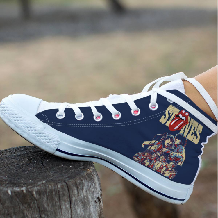 Rolling Stones Stones Shoes Canvas Shoes,Low Top, High Top, Sport Shoes