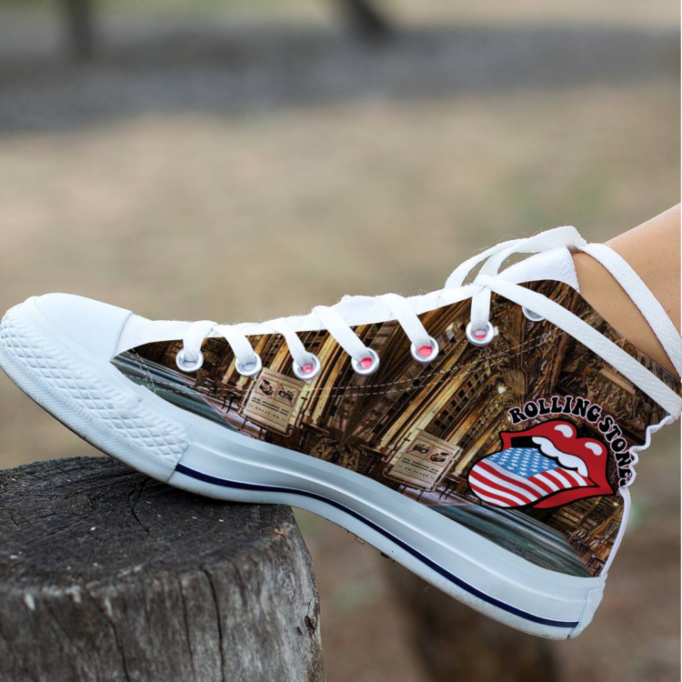 Rolling Stones Library Shoes Canvas Shoes,Low Top, High Top, Sport Shoes