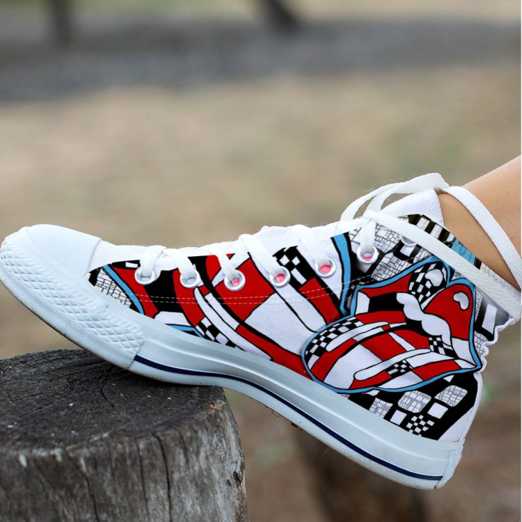 Rolling Stones On Fire Vienna 2014 Shoes Canvas Shoes,Low Top, High Top, Sport Shoes