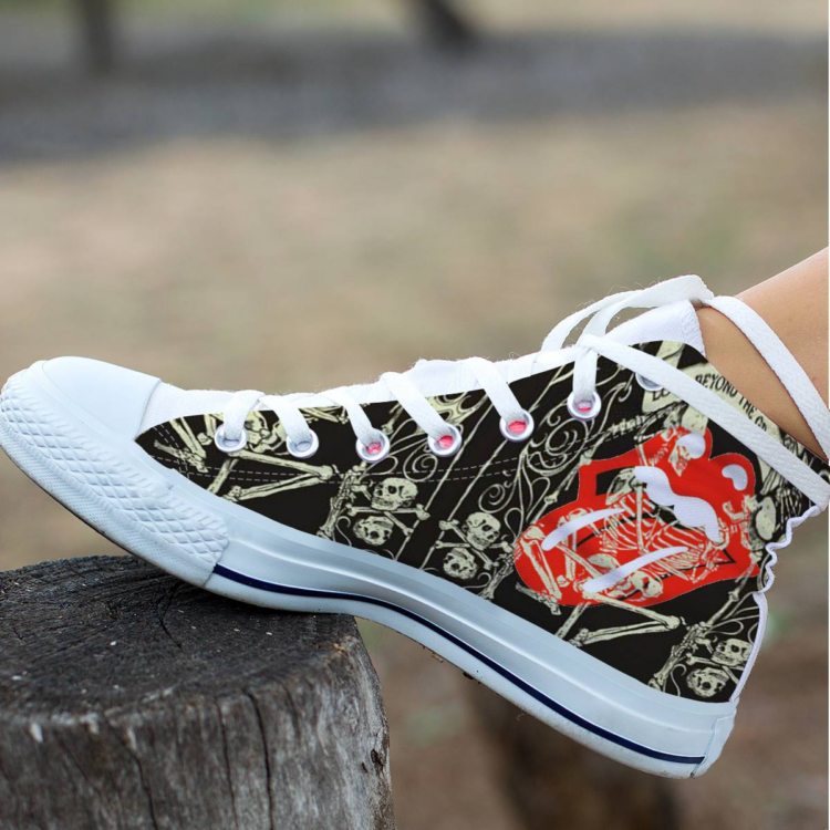 Rolling Stones Santiago RocknRoll 2016 Canvas Shoes,Low Top, High Top, Sport Shoes