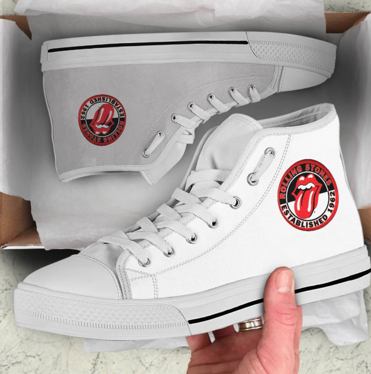 Rolling Stones Established 1962 Shoes Canvas Shoes,Low Top, High Top, Sport Shoes