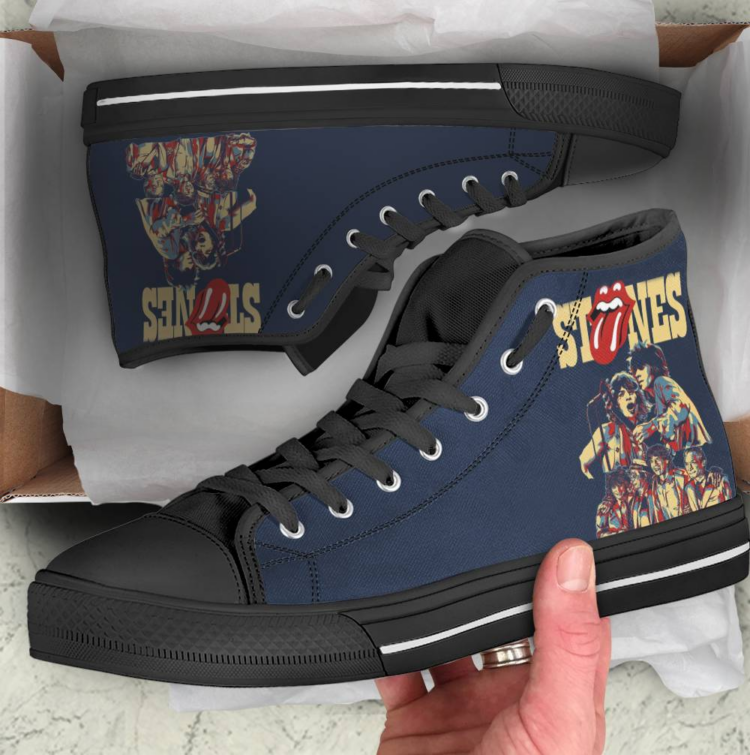 Rolling Stones Stones Shoes Canvas Shoes,Low Top, High Top, Sport Shoes