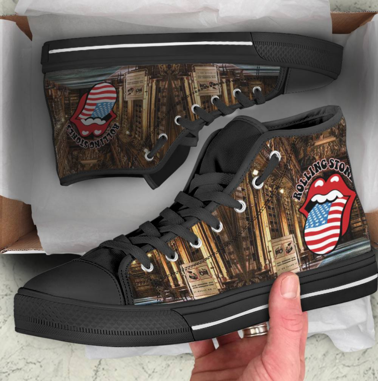 Rolling Stones Library Shoes Canvas Shoes,Low Top, High Top, Sport Shoes