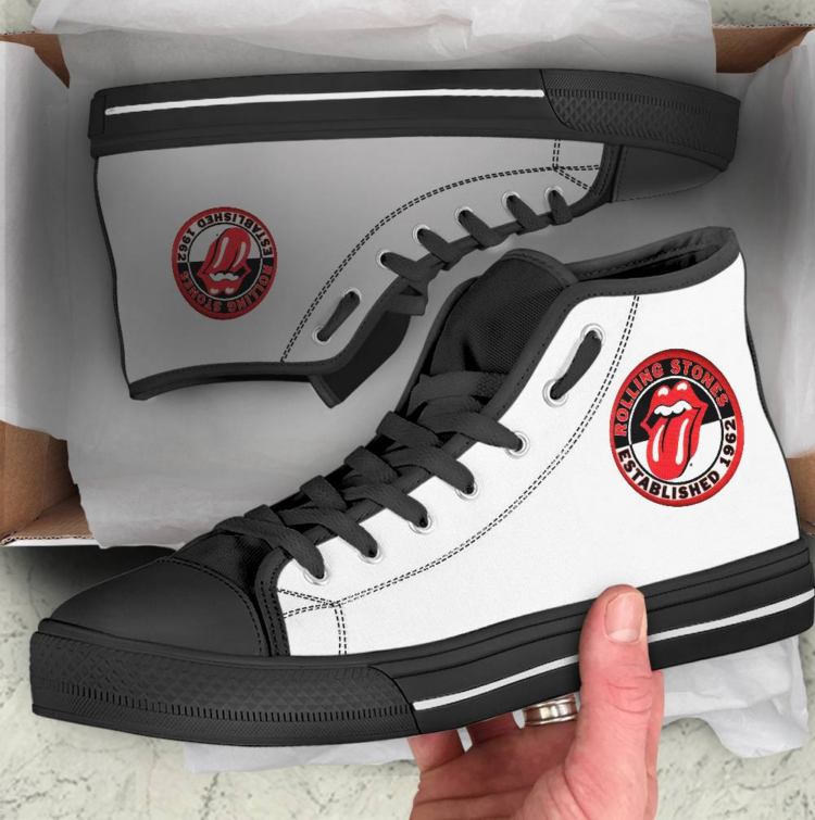 Rolling Stones Established 1962 Shoes Canvas Shoes,Low Top, High Top, Sport Shoes