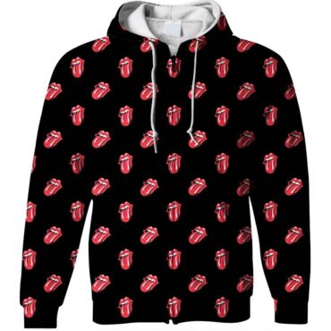 Rolling Stones Tongue Pattern Shirt