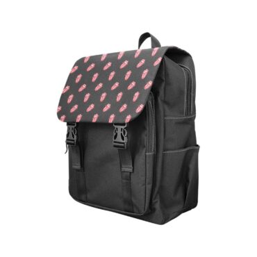 The Rolling Stones Tongue Pattern Shoulders Backpack