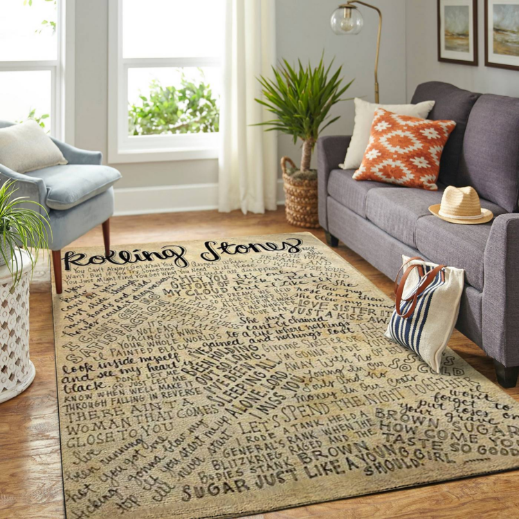 Rolling Stones Letter Rug Carpet