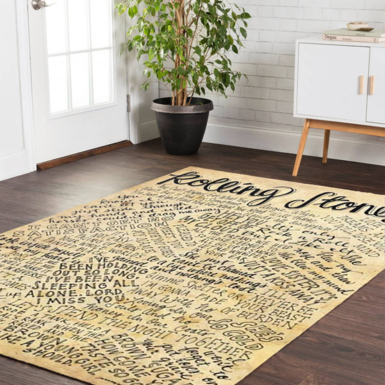 Rolling Stones Letter Rug Carpet