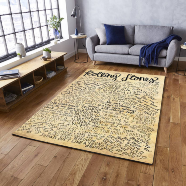 Rolling Stones Letter Rug Carpet