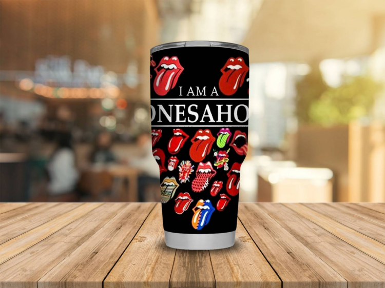 Rolling Stones Stones Aholic Tumbler Cup