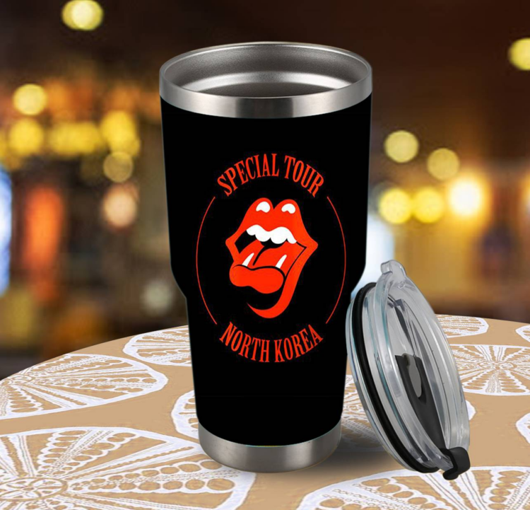 Rolling Stones Special Tour North Korea Tumbler Cup