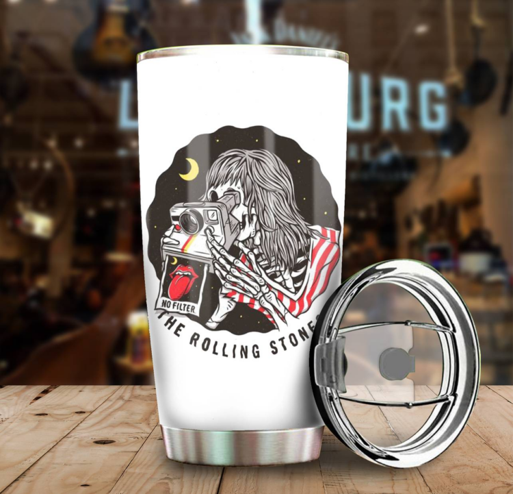 Rolling Stones Letter Tumbler Cup