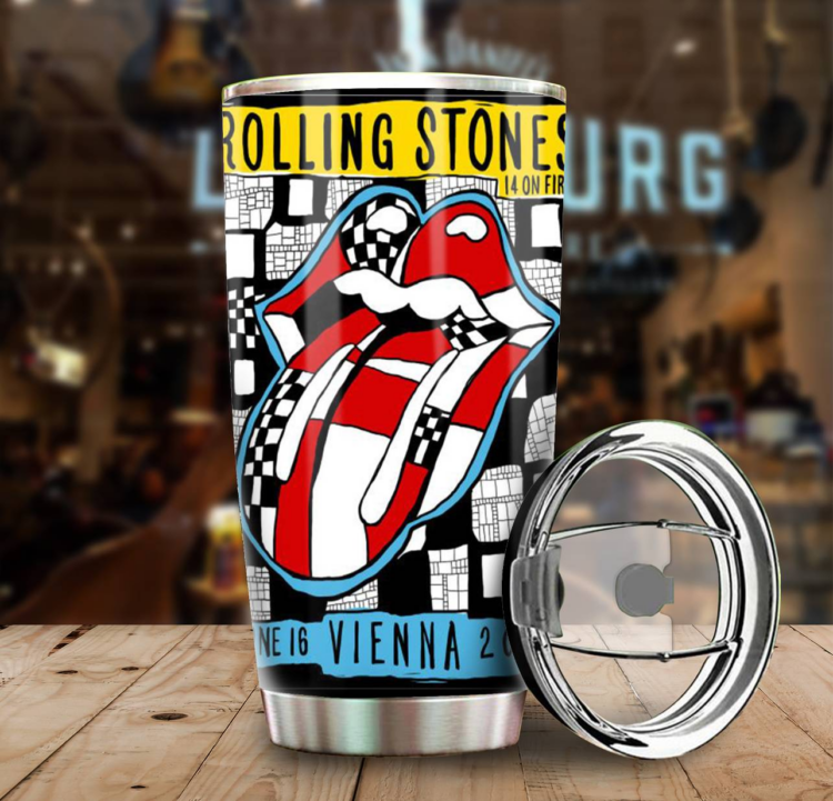 Rolling Stones ON FIRE VIENNA 2014 Tumbler Cup