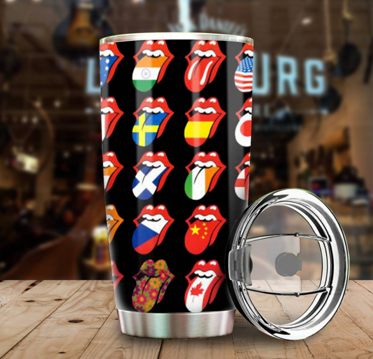 Rolling Stones Flags Tumbler Cup