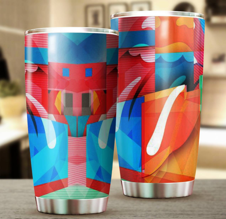 Rolling Stones Flags Tumbler Cup