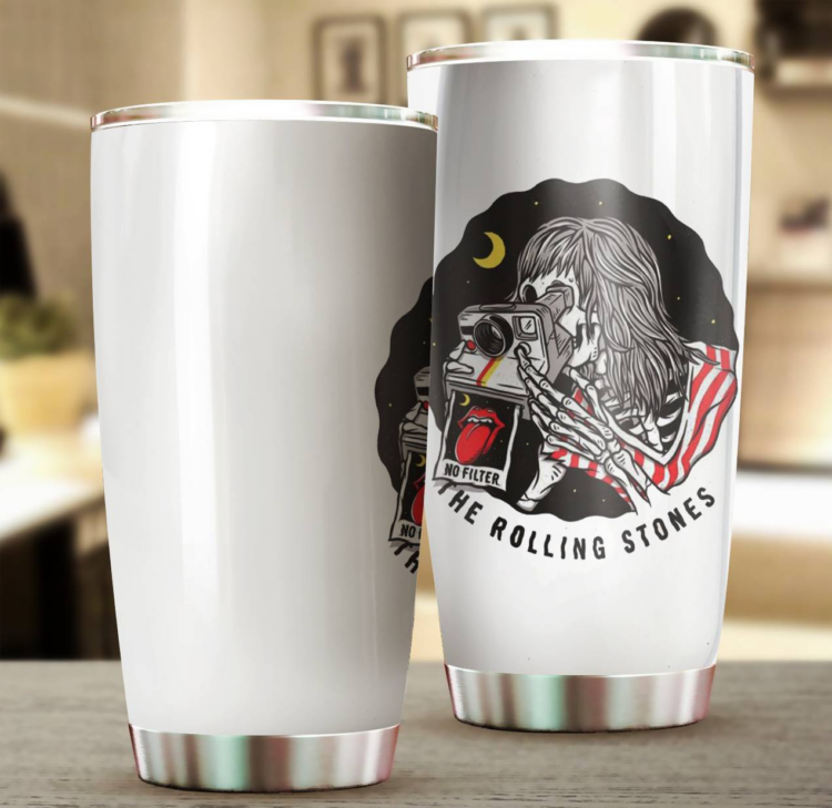 Rolling Stones Letter Tumbler Cup