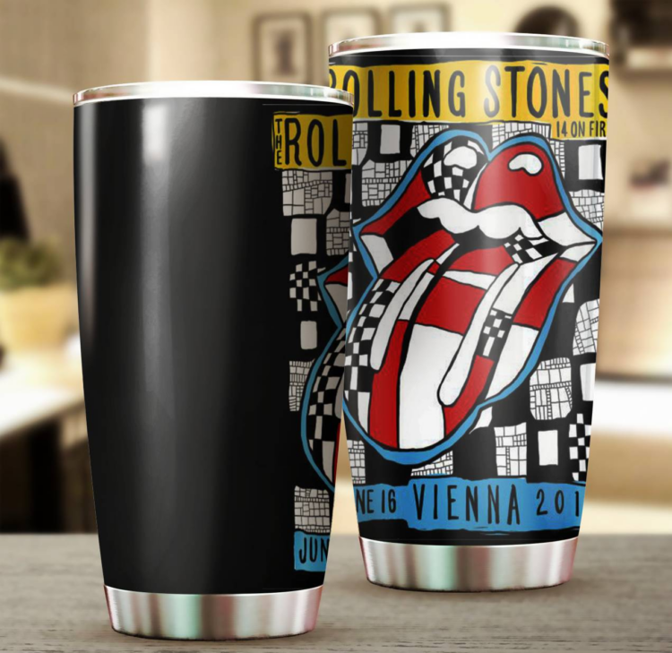 Rolling Stones ON FIRE VIENNA 2014 Tumbler Cup