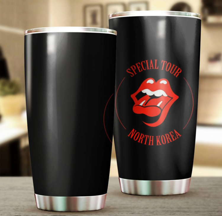 Rolling Stones Special Tour North Korea Tumbler Cup