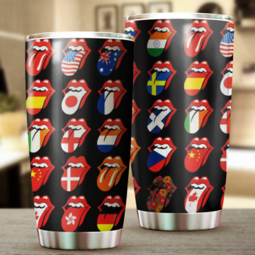 Rolling Stones Flags Tumbler Cup