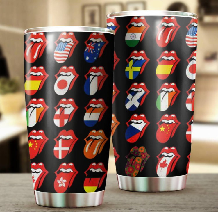 Rolling Stones Flags Tumbler Cup