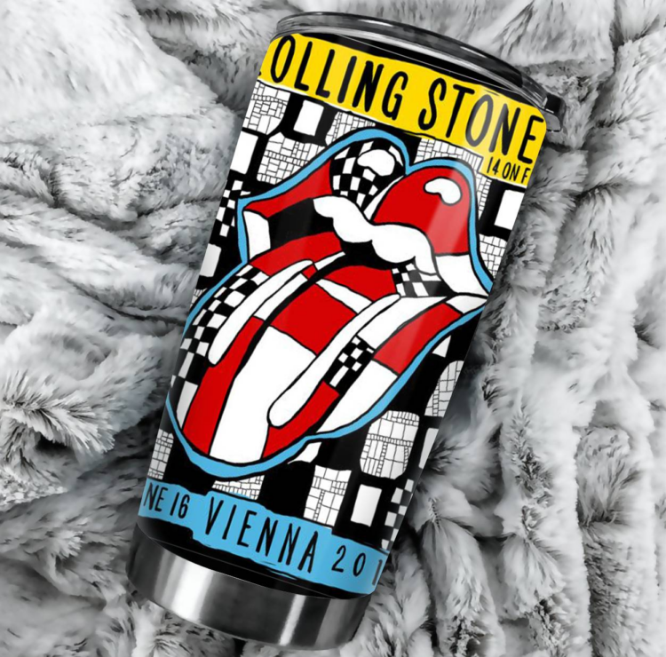 Rolling Stones ON FIRE VIENNA 2014 Tumbler Cup