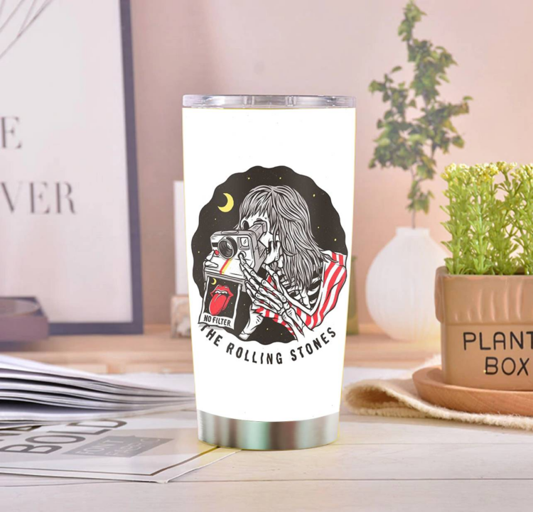 Rolling Stones Letter Tumbler Cup