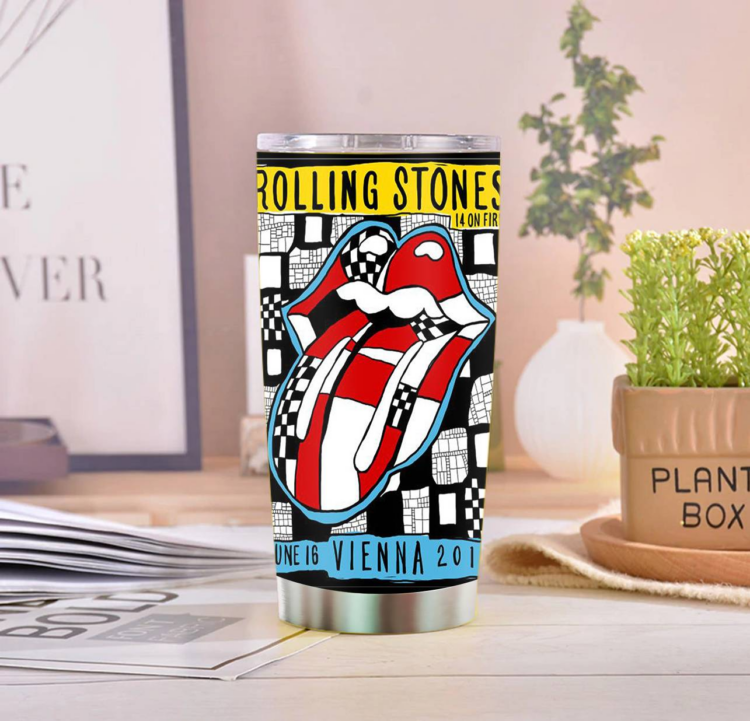 Rolling Stones ON FIRE VIENNA 2014 Tumbler Cup