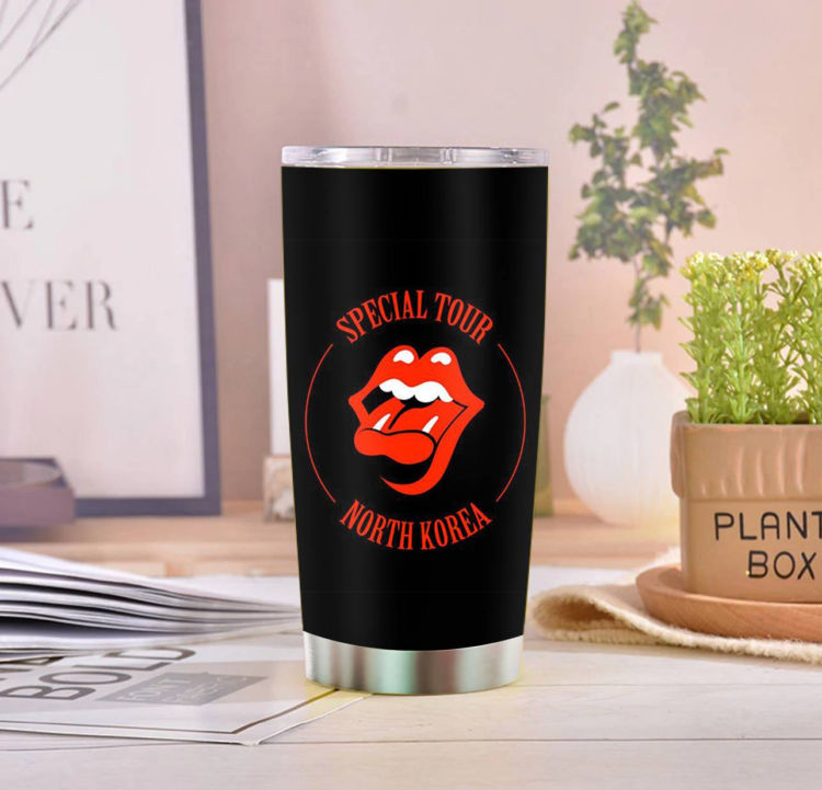 Rolling Stones Special Tour North Korea Tumbler Cup