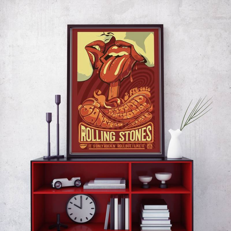 The Rolling Stones Dancing Together Canvas