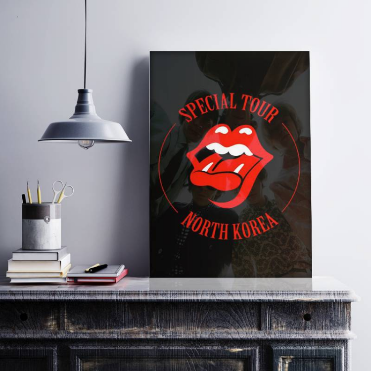 The Rolling Stones Special Tour North Korea Framed Canvas