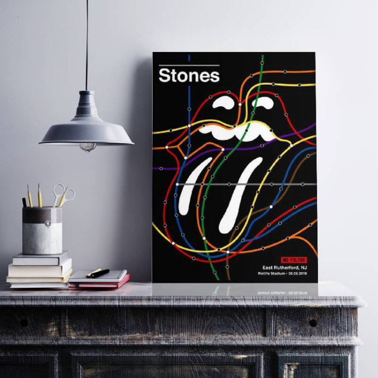 The Rolling Stones Letter Canvas