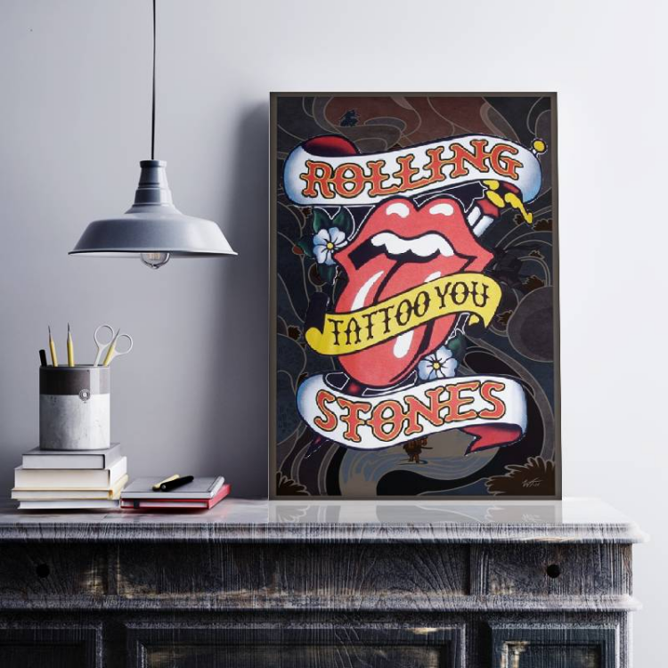 The Rolling Stones Letter Canvas