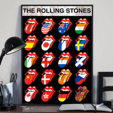 The Rolling Stones Flags Canvas