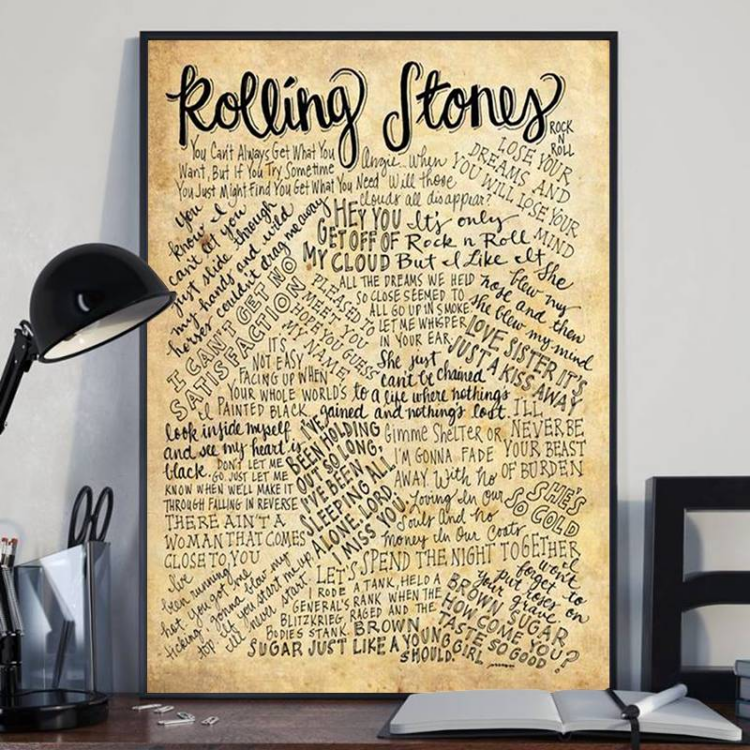 The Rolling Stones Letter Canvas