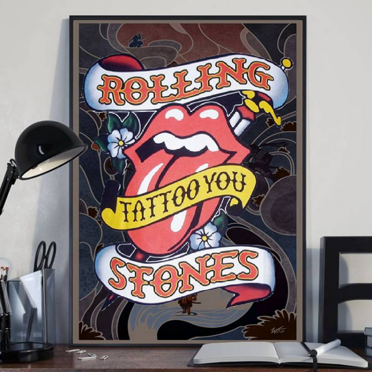 The Rolling Stones Letter Canvas