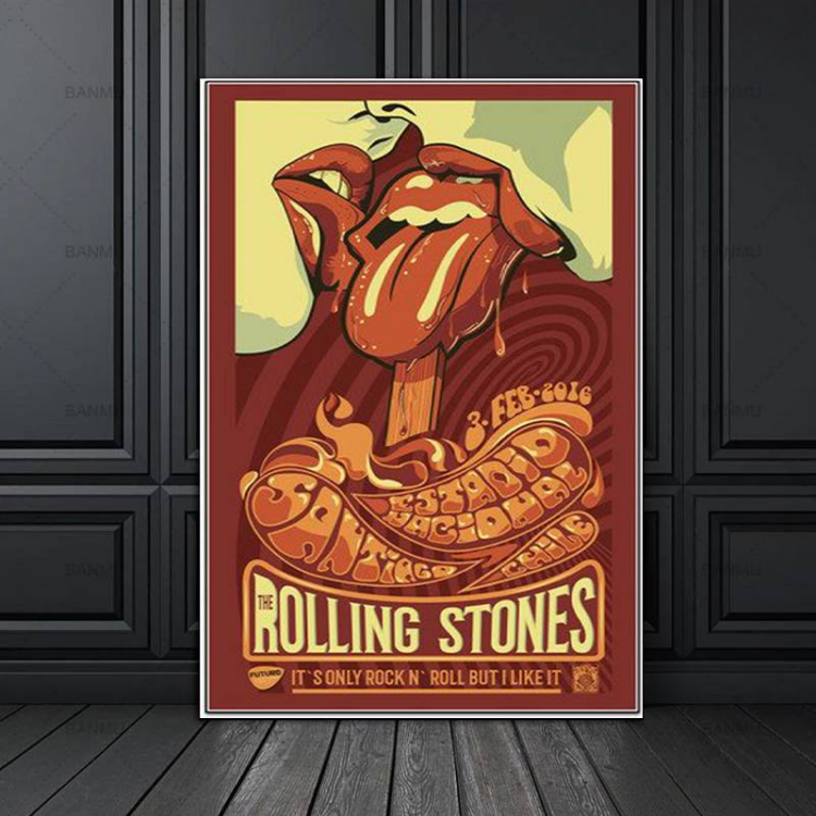 The Rolling Stones Dancing Together Canvas