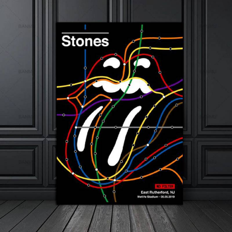 The Rolling Stones Letter Canvas