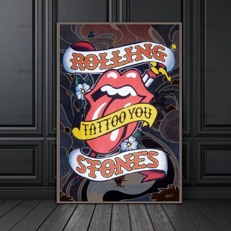 The Rolling Stones Letter Canvas