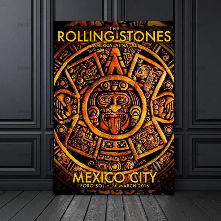 The Rolling Stones America Latina Ole Mexico City Canvas