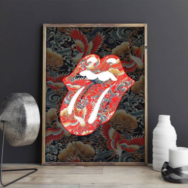 The Rolling Stones Japan Pattern Canvas