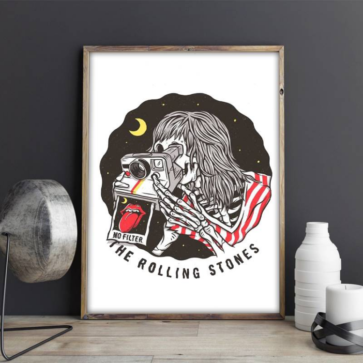 The Rolling Stones Letter Canvas