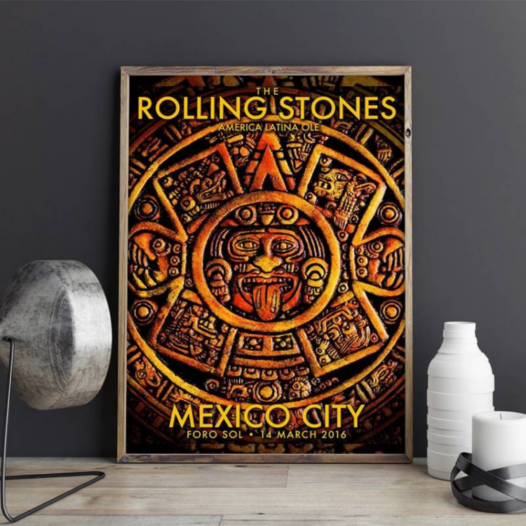 The Rolling Stones America Latina Ole Mexico City Canvas