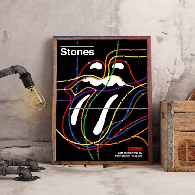 The Rolling Stones Letter Canvas