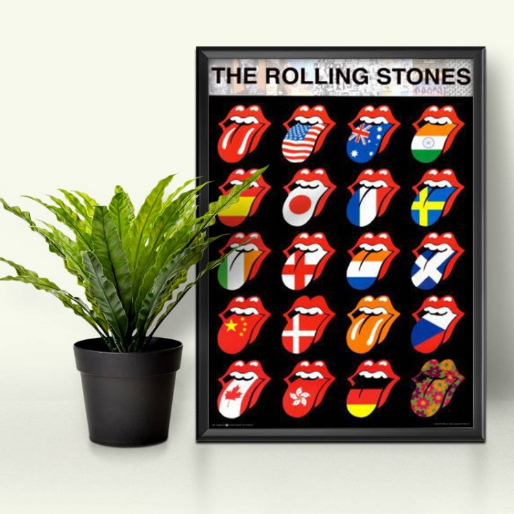 The Rolling Stones Flags Canvas