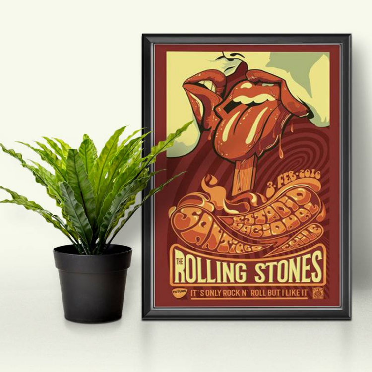 The Rolling Stones Dancing Together Canvas